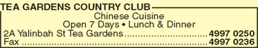Tea Gardens Country Club & Motel - Melbourne Tourism 8