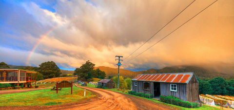 Hartzview Vineyard Heritage Pickers Hut Village - Melbourne Tourism 0