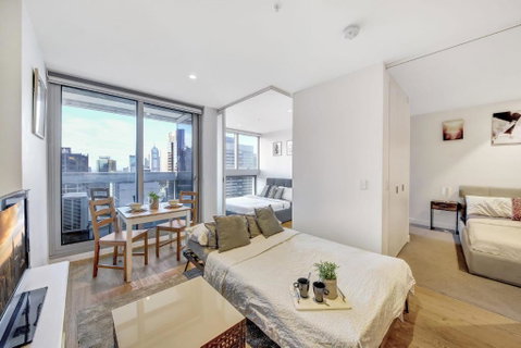 A Chic 2BR Apt Near Southern Cross City Views - Melbourne Tourism 3