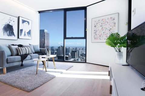 08, 1Bd 1Bth SkyCastle, Lvl 55 StunningView, FreeTram - Melbourne Tourism 0