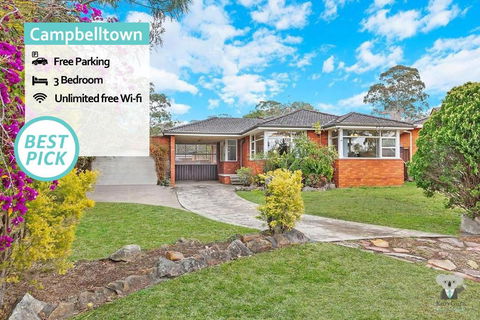 CAMPBELLTOWN HOLIDAY HOME 3 BED + FREE PARKING NCA039 - Melbourne Tourism 0